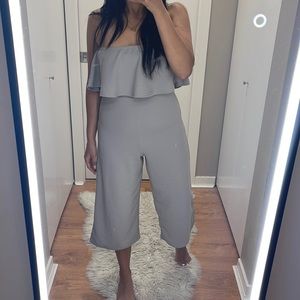 PLT Gray romper jumpsuit pretty little thing - US 4 UK 8 EU 36